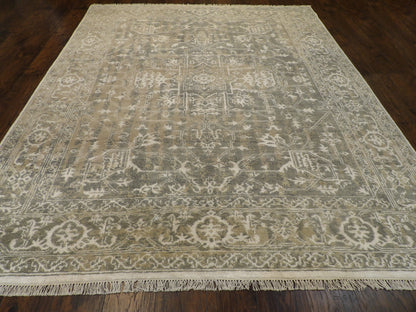 Oushak Sherapi Broken rug corner detail