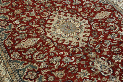 Back of Traditional Fine Tabriz hand-knotted rug