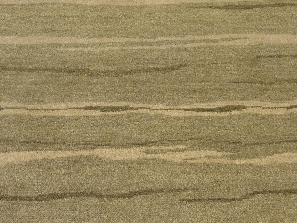 Modern rug border detail, green