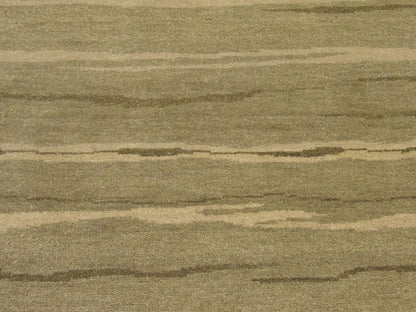 Modern rug border detail, green