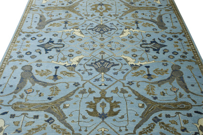 Full view of Oushak Ziegler rug