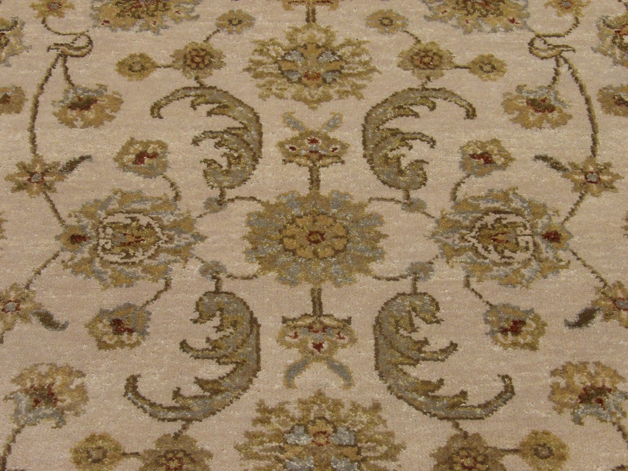 Back of Indo Chobi hand-knotted rug