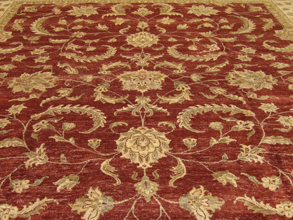 Chobie Oushak / Peshawar hand-knotted wool rug in Rust, 12'0" x 15'0", SKU w743