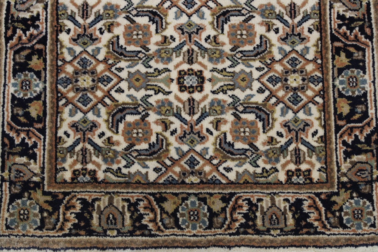 Close-up of wool pile, Beige rug