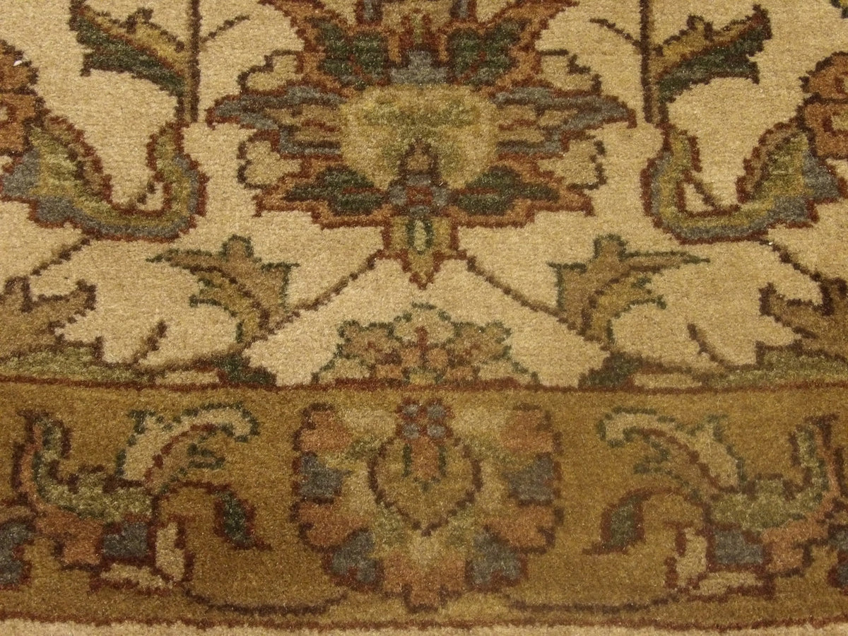Jaipur Kashan Antique Wash rug border detail
