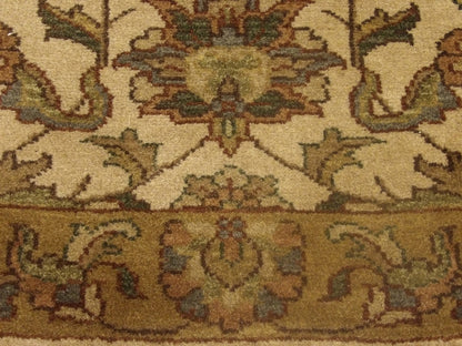 Jaipur Kashan Antique Wash rug border detail