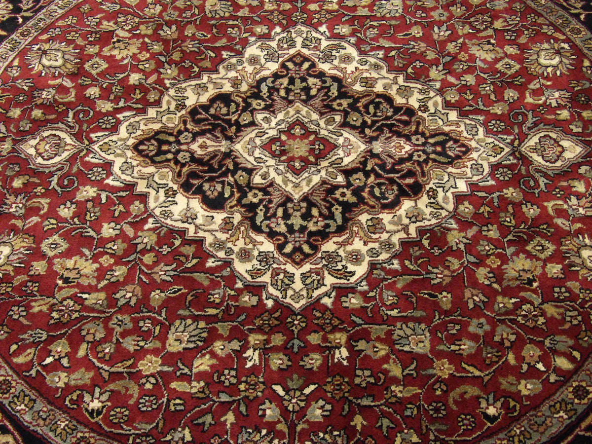 Back of Persian Tabriz hand-knotted rug