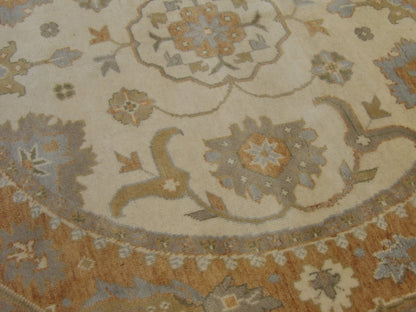 Turk Oushak Natural Dye rug border detail