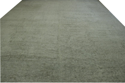 Back of Modern Grass Design hand-knotted rug