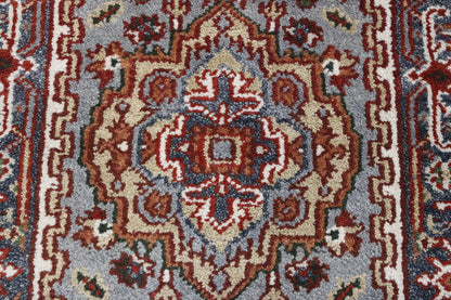 Full view of Tribal Indo Heriz rug