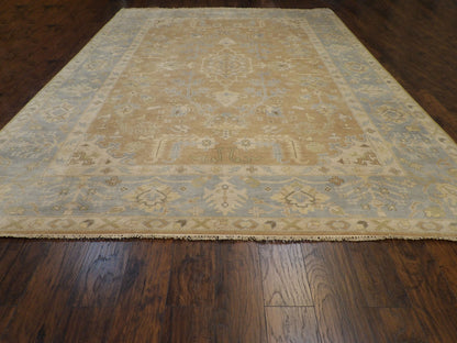 Back of Turk Oushak Natural Dye hand-knotted rug
