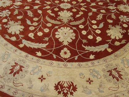 Ziegler Oushak / Peshawar hand-knotted wool rug in Beige, 10'0" x 10'0", SKU w501