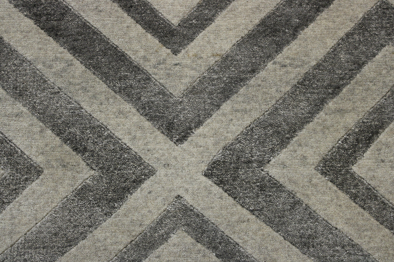 Modern Diamond Design rug corner detail