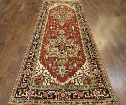 Persian Tribal Sherapi rug corner detail