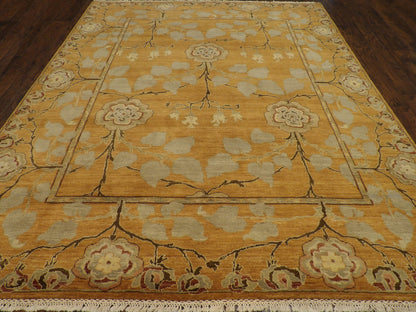 Close-up of natural dye wool pile, Tree of Life rug