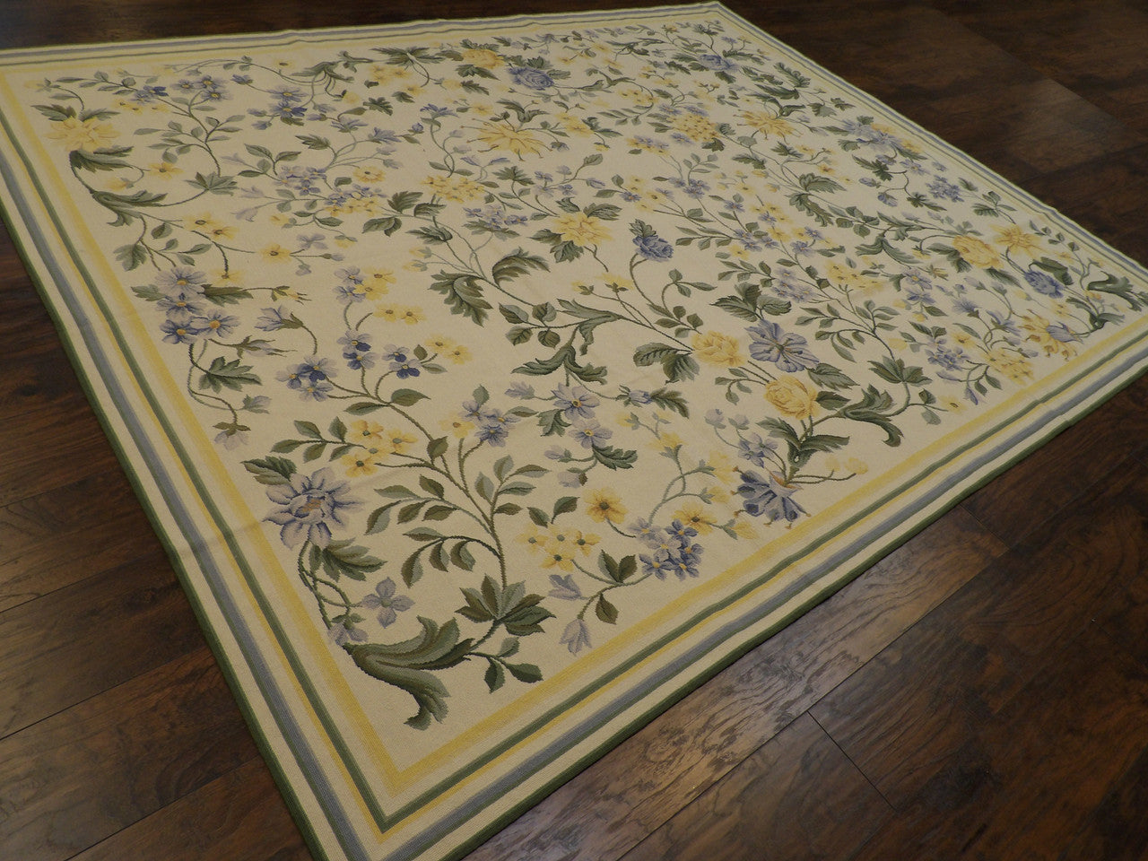 Needlepoint Floral Design pattern detail