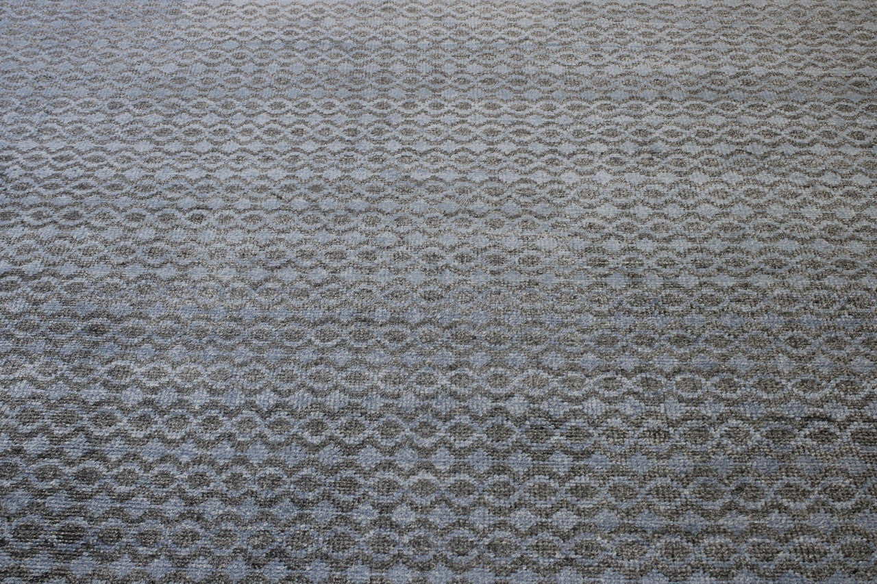 Close-up of wool pile, Gray rug