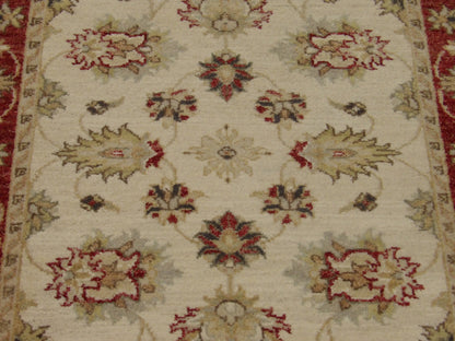 Chobie Oushak / Peshawar hand-knotted wool rug in Beige, 2'8" x 4'0", SKU w530