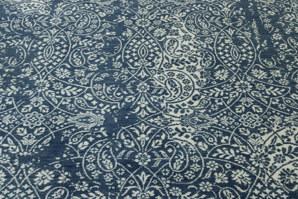 Full view of Transitional Abstract Broken Design rug