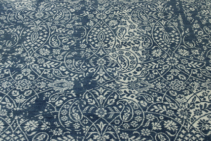 Full view of Transitional Abstract Broken Design rug