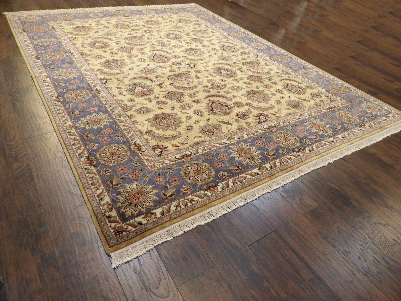 Full view of Fine Kashan Tie Dye rug