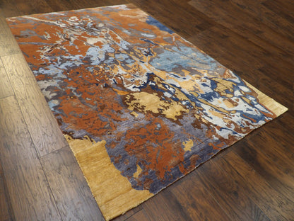 Full view of Tibetan high-low rug