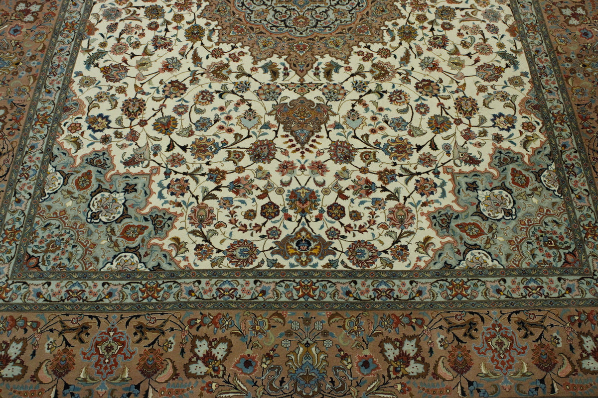 Full view of Traditional Fine Qum rug