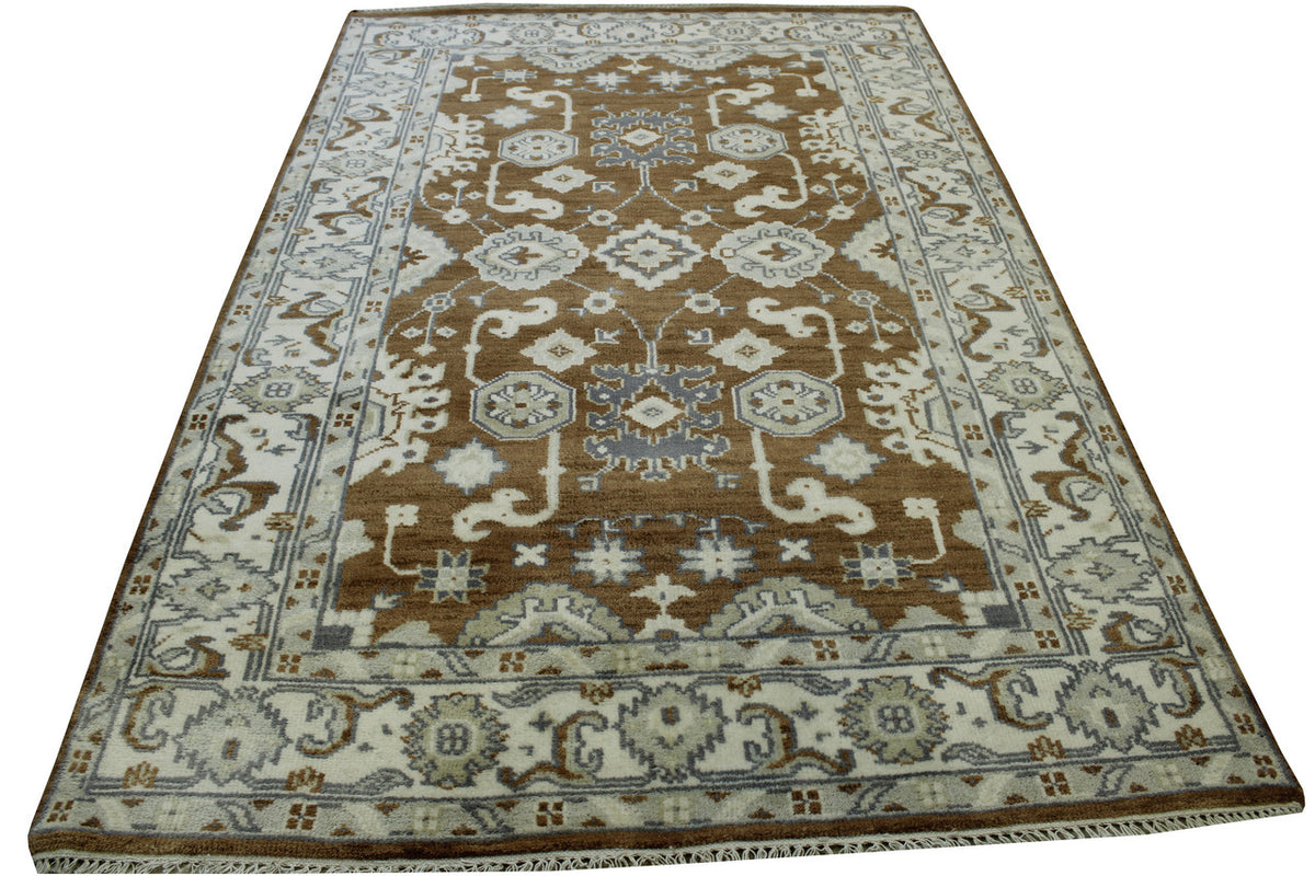 Full view of Oushak Ziegler rug