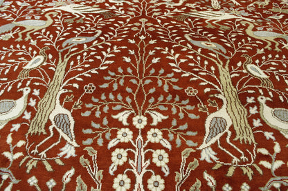 Tribal Ziegler rug border detail