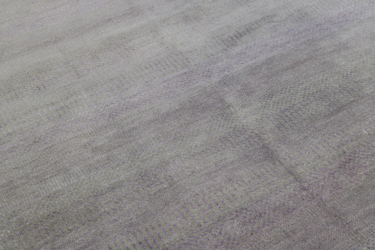Close-up of wool pile, Beige & Pink rug