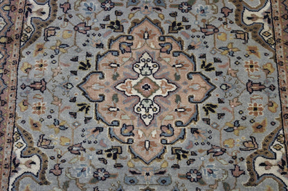 Traditional Indo Kerman rug border detail