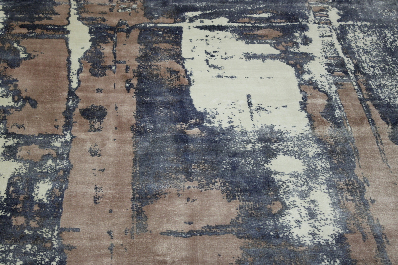 Modern Abstract Design rug corner detail