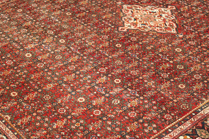 Back of Traditional Antique Bidjar hand-knotted rug