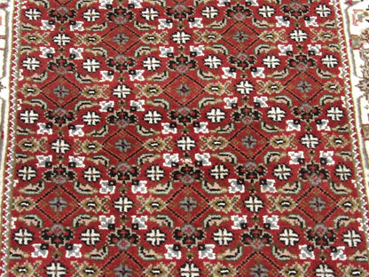 Back of Persian Mir hand-knotted runner