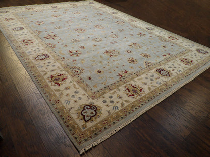 Chobie Oushak / Peshawar hand-knotted wool rug in Blue, 10'2" x 14'0", SKU W11412