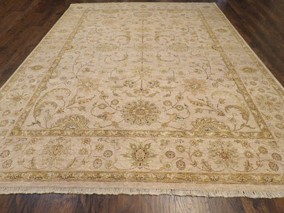 Close-up of wool pile, Beige rug