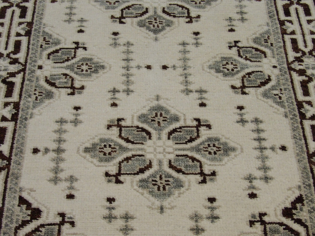 Back of Ziegler Oushak hand-knotted rug
