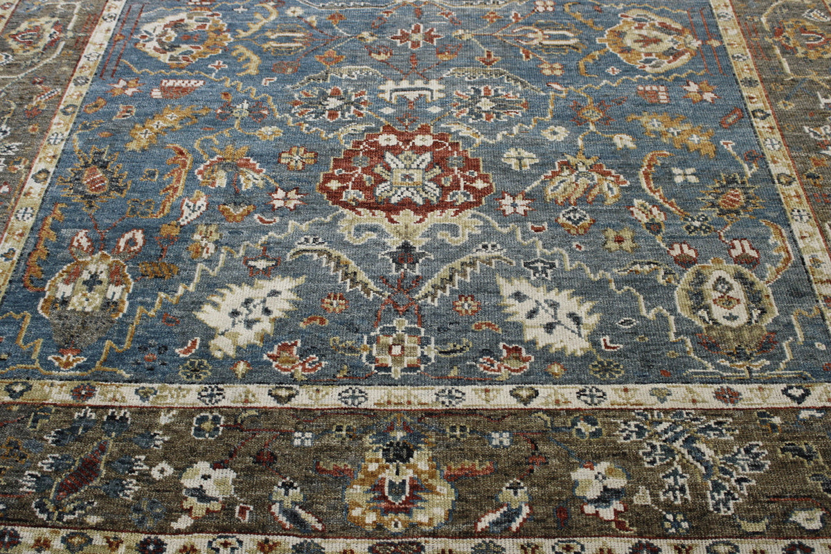 Full view of Traditional Colorful Ziegler rug