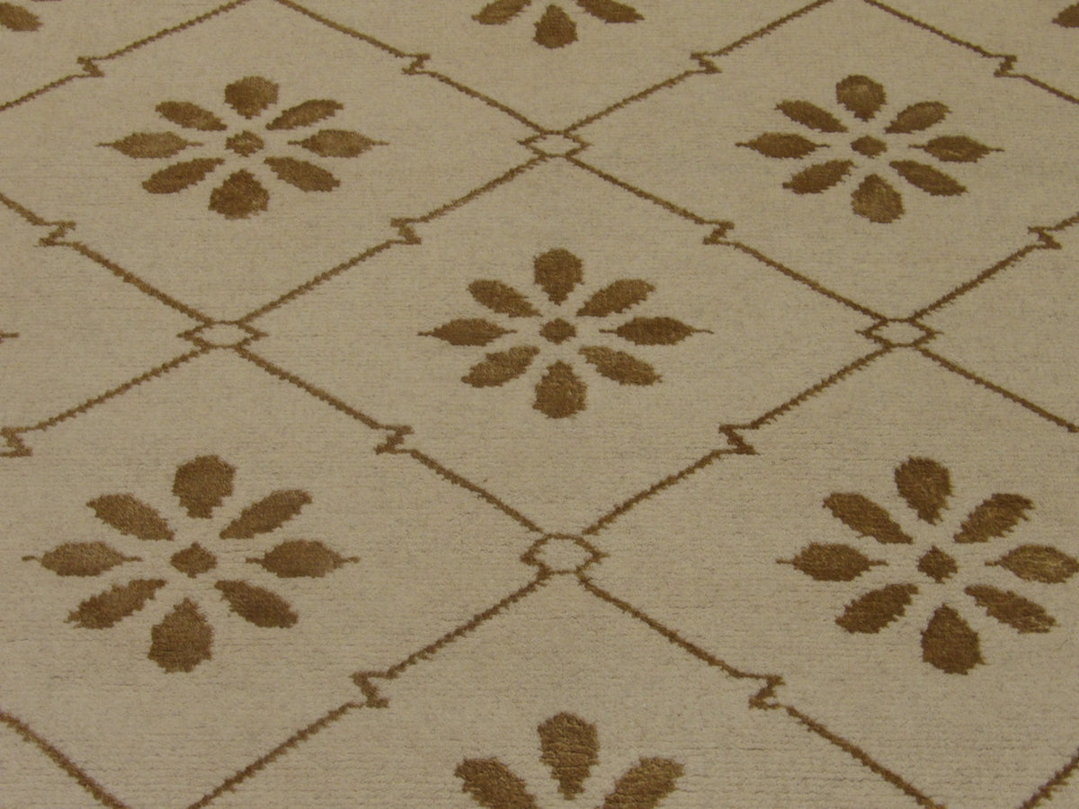 Back of Moroccan hand-knotted rug
