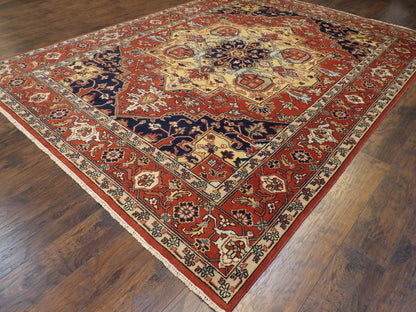 Tribal Sherapi Hand-knotted Rug 9'1"x11'10"- W239
