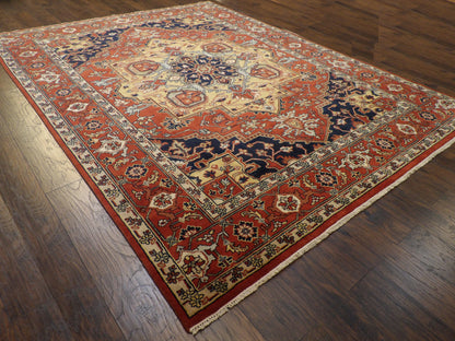Tribal Sherapi Hand-knotted Rug 9'1"x11'10"- W239