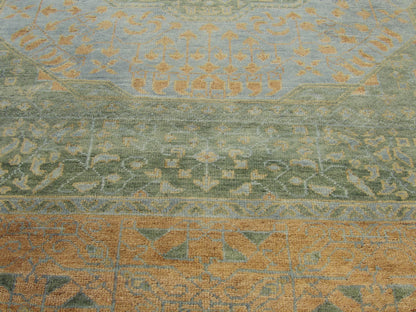 Tribal Mamluk Vege Dye Hand knotted Rug 9 x 12 - W11321