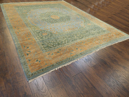 Tribal Mamluk Vege Dye Hand knotted Rug 9 x 12 - W11321