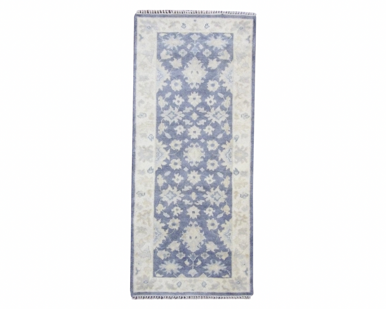 Gold 2'6" x 6'0" Wash Turk Oushak Hand knotted Wool Rug - Sku: w200