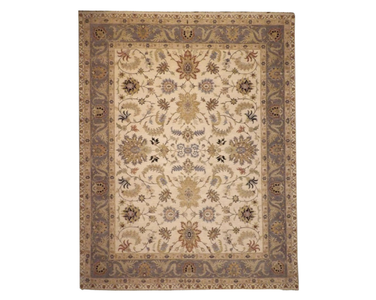 Agra Kashan Hand knotted Wool Rug 12'1"x15'5" - W148