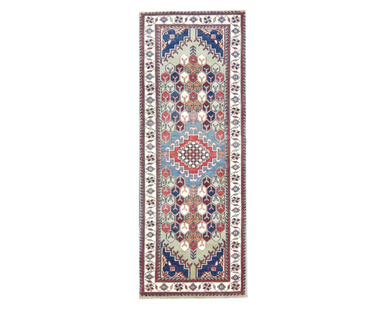 Tribal Kazak Size: 2'6" x 6'0'' Hand-knotted Rug - w211