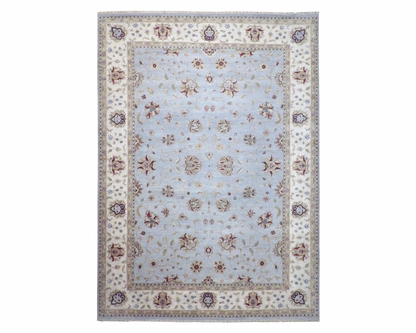 Agra Chobie 10'2" x 14'0" Hand knotted Wool Rug -w11412