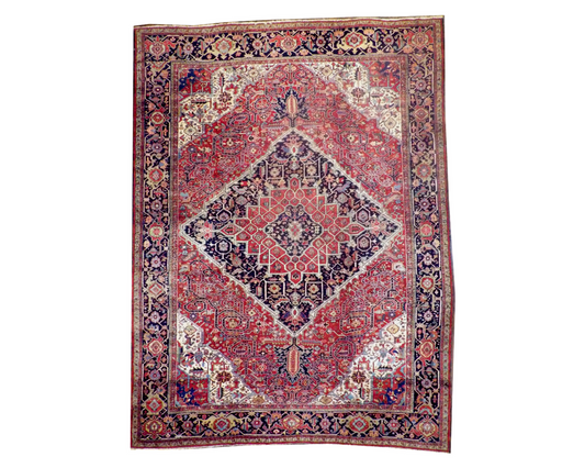 Persian Antique Sherapi Hand-knotted Rug 11'8" x 15'3" - W829