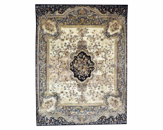 Abusson European Hand knotted Rug 8'10" x 11'10" - con 1