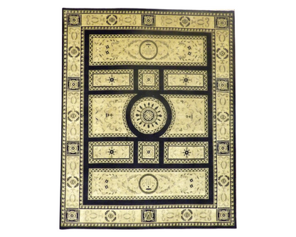 Abusson European Design Hand knotted Wool Rug 8'0" x 10'0" - w949